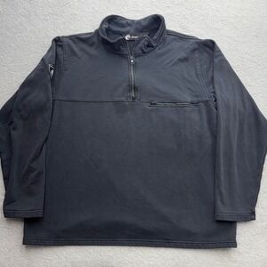 DragonWear Mens FR Quarter Zip Pullover CAT 3 ARC 28 Black Fleece Workwear XL